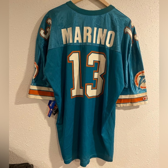 Vintage NWT Champion Miami Dolphins Dan Marino Deadstock Jersey - Picture 3 of 9